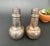 Wonderful vintage pair of silver-plated salt and pepper shakers by International Silver, dating to the 1950s. With their...