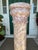 Pink 1980s Fine Pink Italian Marble 40" Neoclassical Pedestal Column Ft. Breccia-Style Veining For Sale - Image 8 of 18