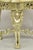 Vintage Art Deco Carved Female Dancer Silver Gold Round Coffee Side Table. Item features beautiful figural carved legs,...