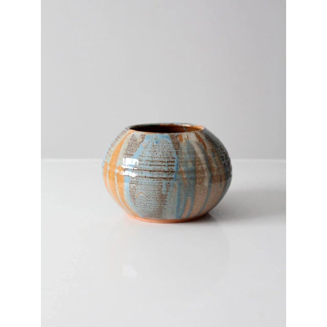 Ceramic Vintage Studio Pottery Vase For Sale - Image 7 of 11