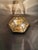 Hexagonal Gold-Plated Flush Mount or Wall Lamp with Faceted Glass, Italy, 1980s For Sale - Image 18 of 18