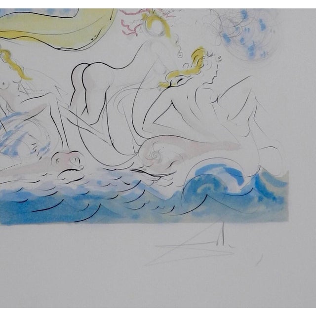 Surrealism 1970s Share Dali Hommage a Albrecht Durer Triomphe Venus H/S Etching Dali Archives Certified For Sale - Image 3 of 5