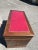 Pedestal Desk with Red Leather Top For Sale - Image 9 of 10