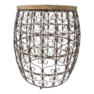 Bohemian Mixed-Metal Side Table For Sale