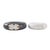 A dynamic duo comprising one matte black and one matte white circular vase. These vases stand as the ebony and ivory of...