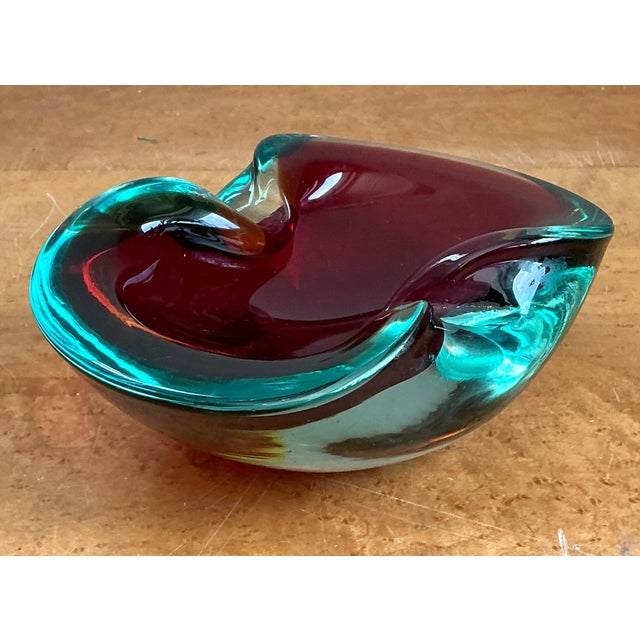 Vintage Italian Murano Glass Bowl For Sale - Image 11 of 12