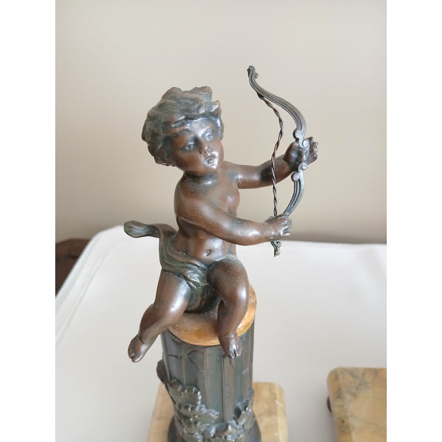 Antique 3 Piece Garniture Clock Set For Sale In Minneapolis - Image 6 of 13