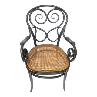 Antique Bentwood Armchair by J&J Kohn, Early 1900s Austria For Sale