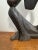 Black Vintage Abstract Thinking Man Sculpture Figurine Modernist Black Art Decor For Sale - Image 8 of 11