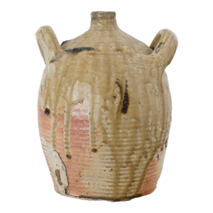 Antique French Glazed Terracotta Jug