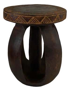 Vintage African Baga Stool/Table Guinea-Bissau 11" H by 9"Diameter