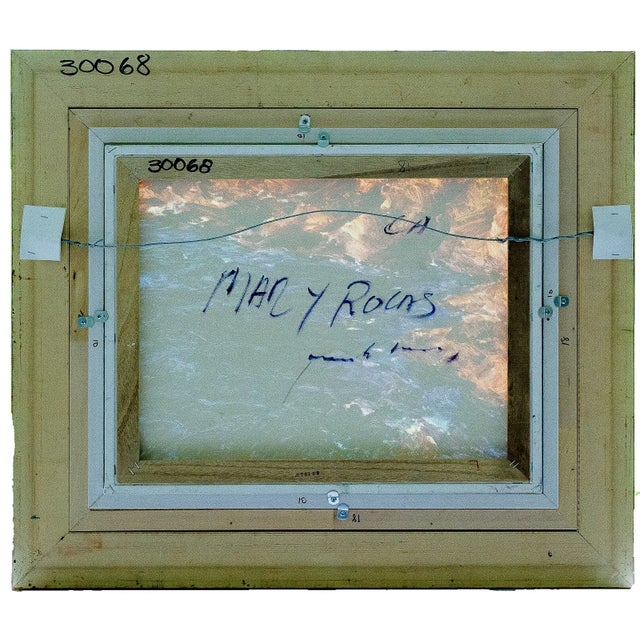 Late 20th Century Late 20th Century Jose Antonio Pineda Bueno - Mar Y Rocas, Oil on Canvas For Sale - Image 5 of 6