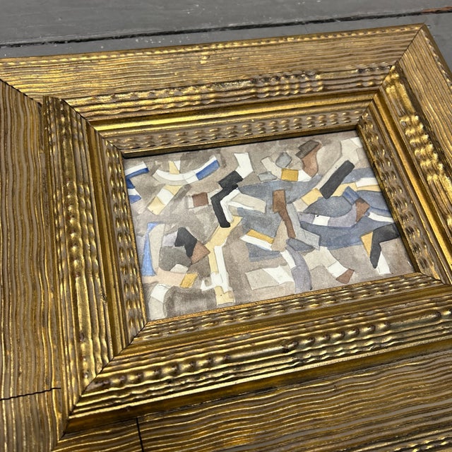 1950’s original abstract expressionist watercolor painting in vintage frame. Measures 7x5 or 14.5x12.5 framed. Check out...