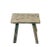 This small stool is made of solid elm and constructed mortise and tenon joinery. Solid structure. It shows age proper...