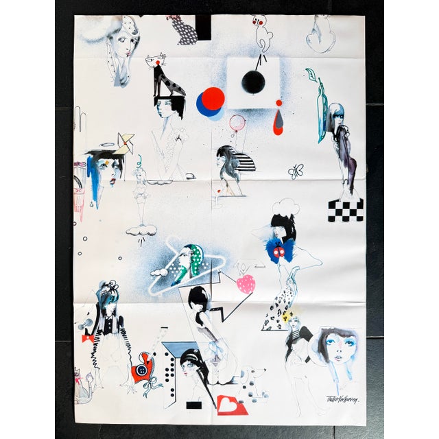 Julie Verhoeven Limited Edition Poster by Jaeger British Fashion Illustration for Boutique, 2010 For Sale - Image 3 of 18