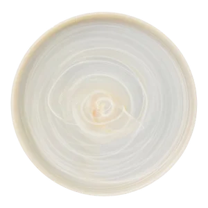 Vintage Blush Alabaster Frost Glass Shallow Bowl or Dish