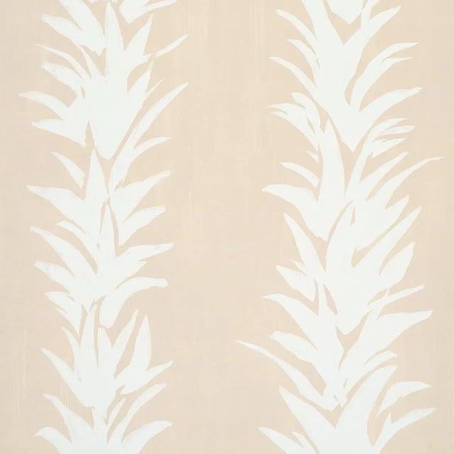 Not Yet Made - Made To Order Schumacher x BACKDROP White Lotus Wallpaper in Sand For Sale - Image 5 of 5