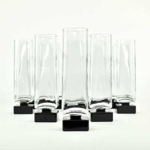 Champagne Glasses by Luigi Bormioli, 1980s, Set of 14 For Sale - Image 3 of 9