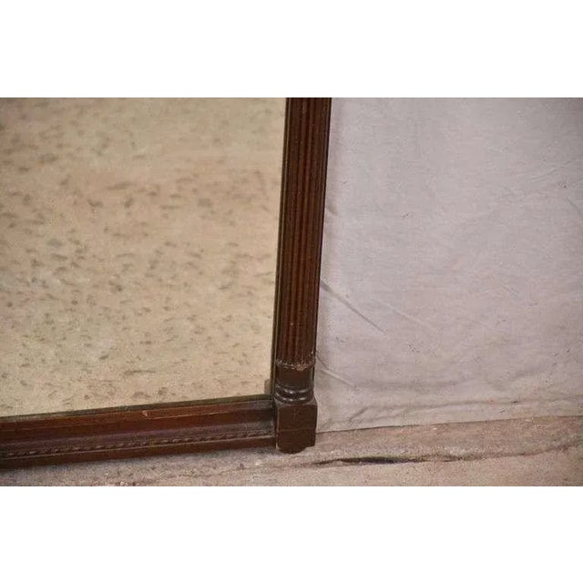 1900 - 1909 Early 1900s Mirror With Inlaid Mahogany Frame For Sale - Image 5 of 7