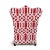 Early 21st Century Vintage Red & White Yoruba Beaded Chair For Sale - Image 5 of 7