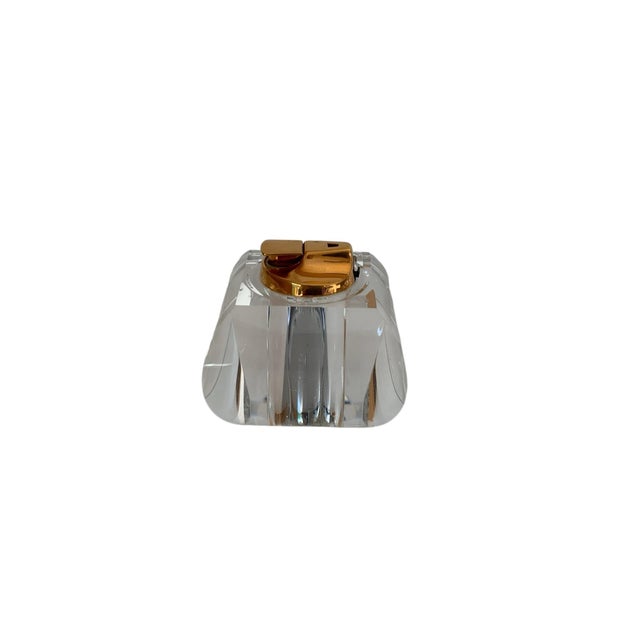 1970s MCM Mid Century Modern Vintage 1970s Feliceantonio Botta Lucite Table Lighter – Ronson Varaflame Italy 1970s For Sale - Image 5 of 8