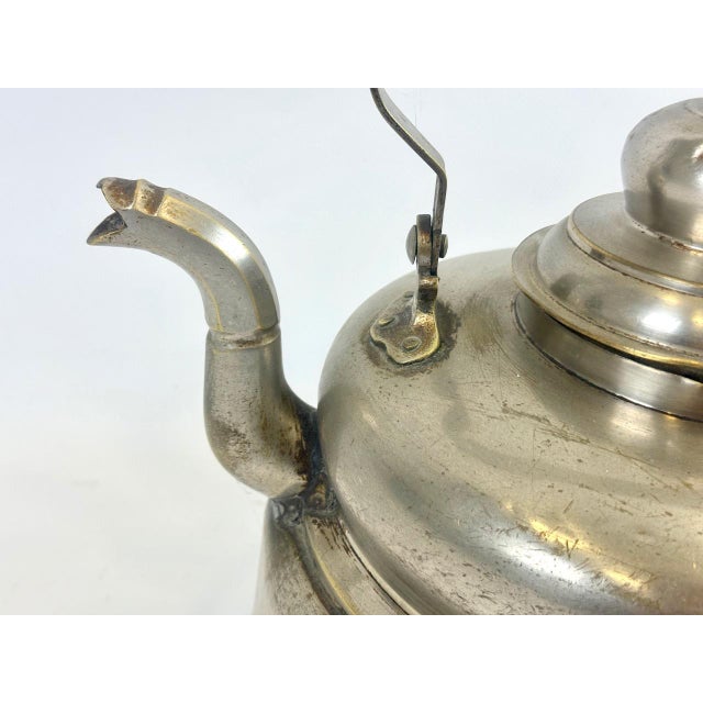 Art Deco Nickled Brass Kettle, 1930s For Sale - Image 15 of 18