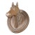 English Victorian 19th Century Terracotta Horse Head with Greek Key Frieze For Sale