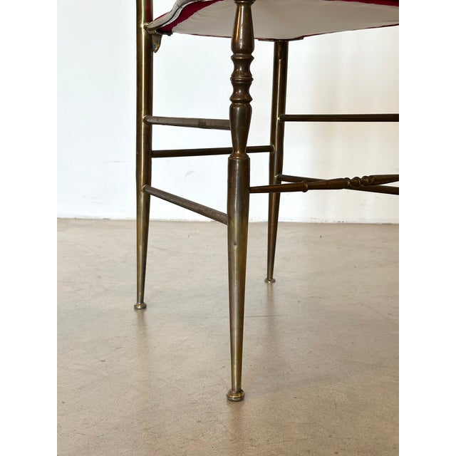 Vintage Brass Chair, 1950s For Sale - Image 9 of 13