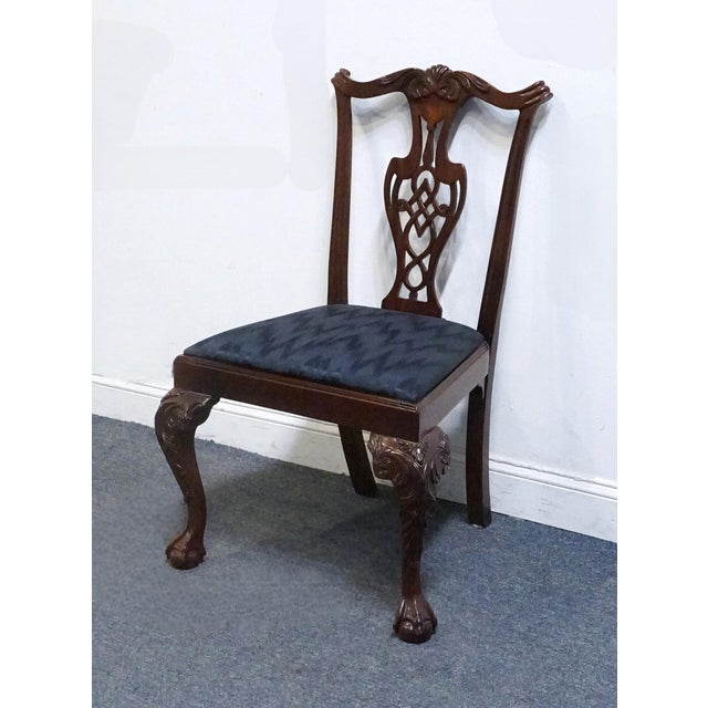 Traditional Chippendale Style Solid Mahogany Dining Chair 102488 Cannot identify manufacturer, but comparable in quality...