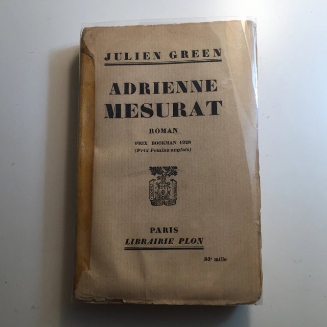 Beige 1927 Adrienne Mesurat Book by Julien Green For Sale - Image 8 of 8