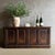 Bennett Bistro Cabinet This cabinet is constructed of reclaimed wood, with a beautiful time worn finish in a dark...