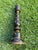 Vintage Hand-Painted Floral Folk Art Candlestick Sculpture For Sale - Image 9 of 12