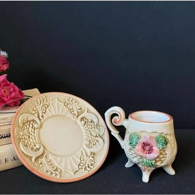 Ceramic Coffee Service from Capodimonte, 1950s For Sale - Image 4 of 9