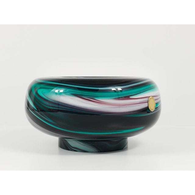 1960s Large Italian Murano Marble Glass Bowl by Carlo Moretti, 1960 For Sale - Image 5 of 16