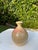 Contemporary Handcrafted 7” Studio Pottery Bottle Vase With Coral Brushwork, Signed For Sale - Image 3 of 11