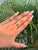 14k Yellow Gold Oval-Cut Natural Emerald & Diamond Promise Ring Size 4 For Sale - Image 9 of 17