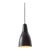1950s Bent Karlby Black Painted Metal & Brass Pendant Lamp for Lyfa For Sale
