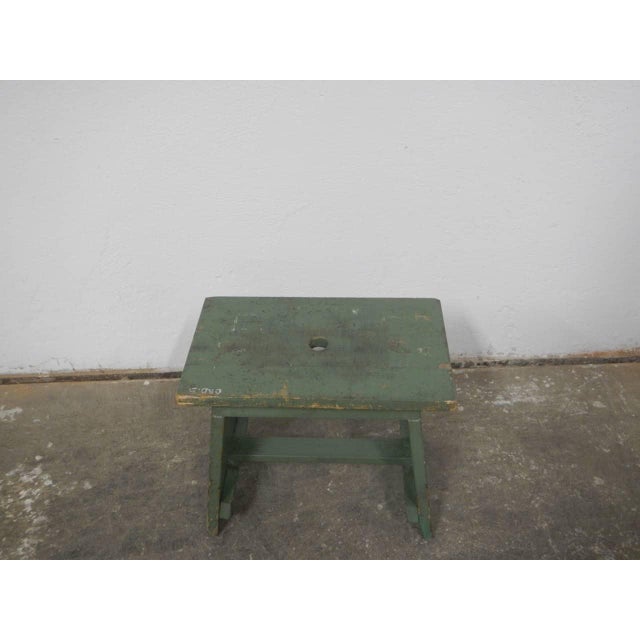 Industrial Stool in Fir, 1960 For Sale - Image 3 of 10
