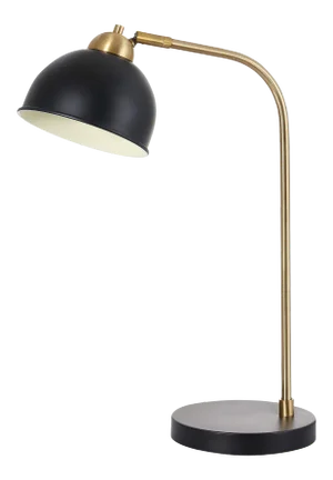 Modern Task Lamp - Black & Brass Gold