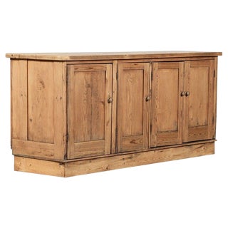 Large 19th Century English Pine Dresser Base, 1890s For Sale