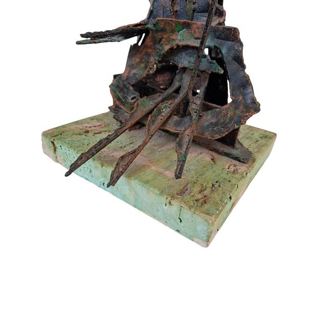 Vintage Brutalist Copper Sculpture, 1960 For Sale - Image 11 of 12