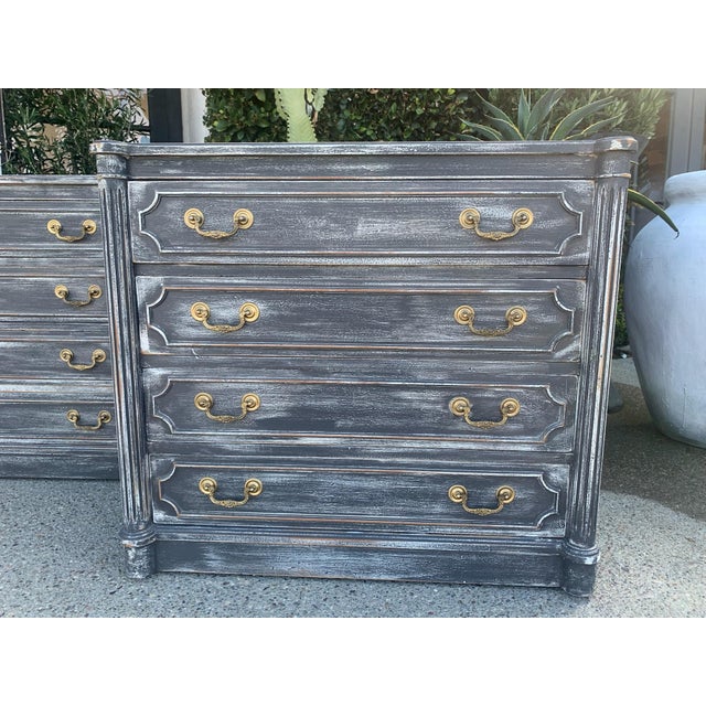 Pair of Vintage Solid Wood Chests/Nighstands For Sale - Image 12 of 12