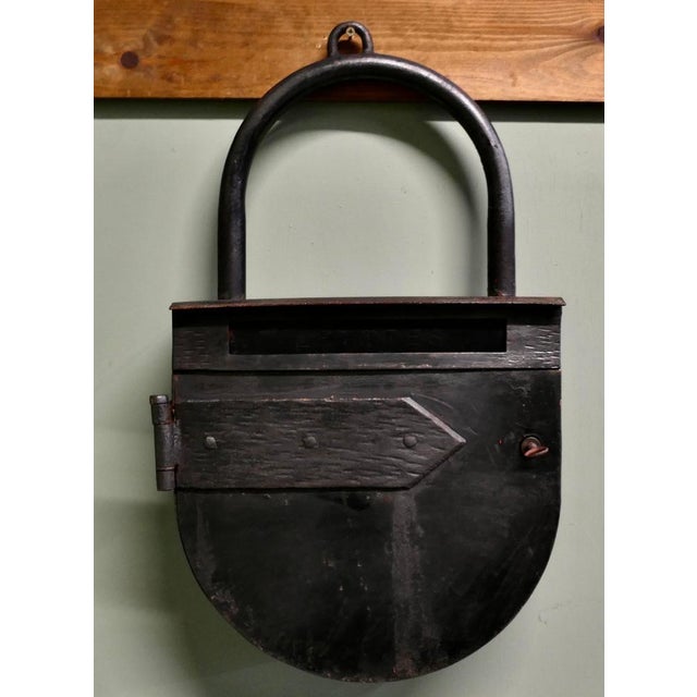 19th Century Trade Sign Letter Box, Locksmith. The Post Box is a very unusual piece, it is blacksmith made to hang outside...