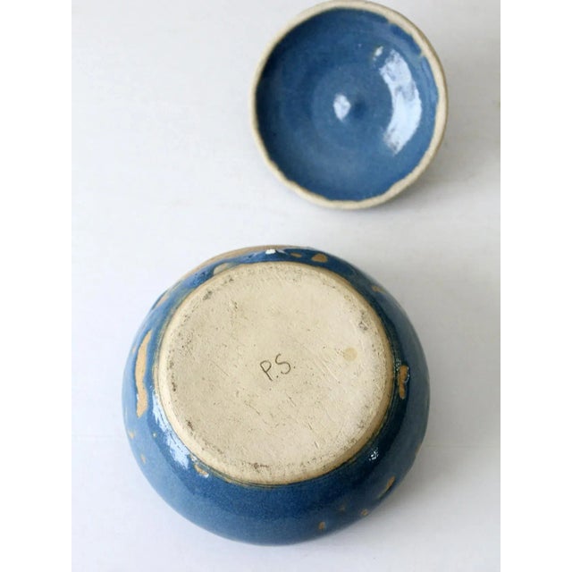 Vintage Studio Pottery Bowl With Lid For Sale - Image 10 of 10
