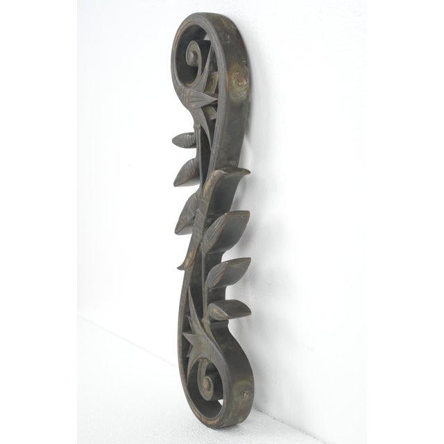 Art Nouveau Reclaimed 18.25 In. Art Nouveau Bronze Piece For Sale - Image 3 of 8