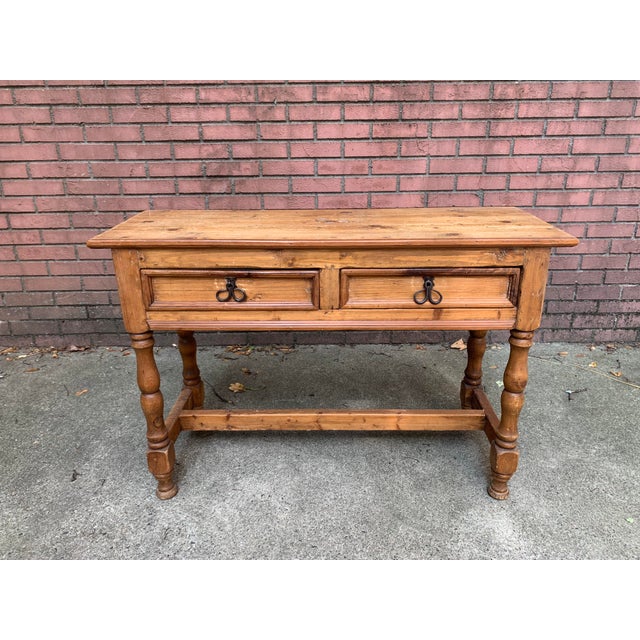 Vintage Rustic Mexican Console Table Chairish