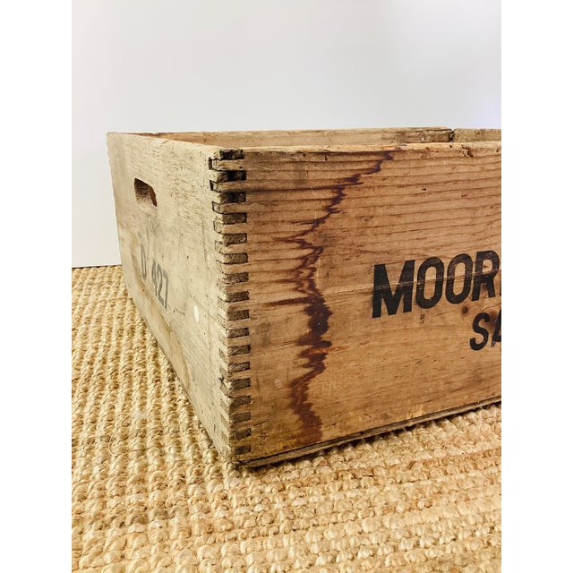 Wood Vintage / Antique Rustic Farmhouse Style Wood Vegetable Shipping Crate Box For Sale - Image 7 of 8
