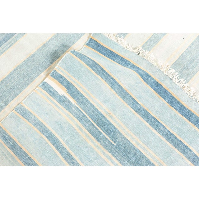 Doris Leslie Blau Vintage Indian Dhurrie Rug For Sale - Image 9 of 9