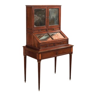 19th Century Jean-Baptiste Gamichon Mahogany Desk For Sale