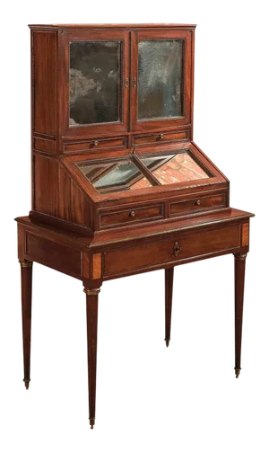 19th Century Jean-Baptiste Gamichon Mahogany Desk